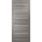Sartodoors Modern Wood Interior Door with Hardware, Planum 0020 Ginger Ash, Single Panel Frame Trims, Bathroom PLANUM0020ID-GA-3296 - alternate 1