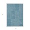 Homeroots 5' X 8' Teal Blue And Ivory Geometric Washable Indoor Outdoor Area Rug 596975 - alternate 3