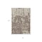 Homeroots 8' X 10' Brown And Ivory Abstract Washable Indoor Outdoor Area Rug 612722 - alternate 2