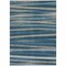 Homeroots 9' X 12' Denim Blue And Gray Striped Washable Indoor Outdoor Area Rug 597323 - alternate 4