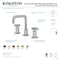 Kingston Brass Widespread Bathroom Faucet with Knurled Handle and Push Pop-Up Drain, Antique Brass KS1413RKZ - alternate 2