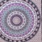 Homeroots 92" X 84" Purple Black And White Mandala Cotton Hanging Tapestry 397417 - alternate 2