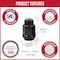 Coyote Wheel Accessories WHEEL INSTALLATION KIT 6 Lug Kit 14 Millimeter x 15 Thread Size 60 Degree Conical Spline Drive 251648BLK - alternate 2