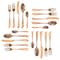 Megachef Gibbous 20 Piece Flatware Utensil Set, Stainless Steel Service for 4 in Rose Gold Matte MCFW-GIBBOUS-ROSEGOLD - alternate 2