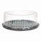 Plastifar Bakery Containers, 9" Cake Container, 11.2" Diameter x 3.5" h, Black/Clear, 50PK 18244 - alternate 2
