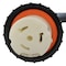 Ac Works Extension Cord, 25 ft, NEMA 14-50P to SS2-50R, 50A, 125/250V, STW 6/3+8/1, Power Indicator, ETL S1450M50-025G - alternate 4