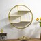 Vintiquewise 4-Tier Floating Circular Silhouette Wall Shelf - Metal Wall-Mounted Display Shelf,  QI004691.GD - alternate 2