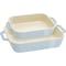 Staub Ceramic 2-pc Rectangular Baking Dish Setand, Macaron Pastel Blue 1029456 - alternate 1