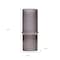 Homeroots Set of Two Gray Glass Cylinder Table Vases, 2PK 632625 - alternate 3