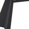 Homeroots 79" White and Black Sintered Stone and Steel Double Pedestal Base Dining Table 572189 - alternate 6