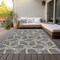 Homeroots 3' X 5' Charcoal And Gold Geometric Washable Indoor Outdoor Area Rug 613482 - alternate 3