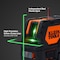 Klein Tools Rechargeable GRN Cross-Line Laser Level 93LCLGR - alternate 2
