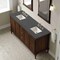 James Martin Vanities Kinnsden 72" Double Vanity, Sable Oak w/ 3 CM Parisien Bleu Silestone Top D680-V72-SBK-3PBL - alternate 3