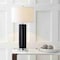 Jonathan Y Dallas 31.5" Ceramic LED Table Lamp, Black/Chrome JYL8021B - alternate 3