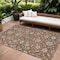 Homeroots 9' X 12' Brown Ivory And Gray Moroccan Washable Indoor Outdoor Area Rug 605179 - alternate 1
