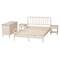 Baxton Studio Braith Farmhouse Ivory Spindle Wood Queen Size 4-Piece Bedroom Set with Two Nightstands 258-14205-14249-14209-14209-ZORO - alternate 2