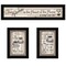 Homeroots Set Of Three Kitchen Come In Black Framed Print Kitchen Wall Art, 3PK 406677 - alternate 1