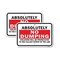 Signmission Absolutely No Dumping Violators Will Be Prosecuted Aluminum, 18" x 24", A-1824-25317 A-1824-25317 - alternate 1