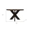 Homeroots 48" Brown Solid Wood Round Top Dining Table 606256 - alternate 2