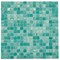 Apollo Tile Skosh 11.6 in. x 11.6 in. Glossy Aqua Green Glass Mosaic Wall and Floor Tile 18.69 sqft/case, 20PK APLNB88GN430A - alternate 1