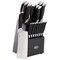 Oster Lindbergh 22 Piece Stainless Steel Cutlery Set with Storage Block in Black 143721.22 - alternate 1