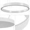 Jonathan Y Jense 23.75" Minimalist Modern Metal Adjustable Dimmable Ring Integrated LED Pendant, White JYL7151B - alternate 4