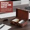 Vintiquewise Wooden Vintage Luggage Trunks - Antique Carry on Suitcase Storage Box with Hinged Lids, PK2 QI003013.2 - alternate 2