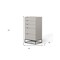 Homeroots 24" Grey Manufactured Wood Five Drawer Chest 473081 - alternate 2