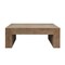 Homeroots 49" Natural Wood Chunky Rectangular Coffee Table 694837 - alternate 1