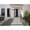 Vdomdoors Front Exterior Prehung FiberGlass Door Frosted Glass / Manux 8088 Matte Black / Sidelight Exterior MANUX8088EXD-BLK-W30+12 x H80-RH - alternate 1