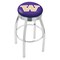 Holland Bar Stool Co 25" Chrome Washington Swivel Bar Stool, Accent Ring L8C3C25WashUn - alternate 1