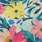 Homeroots 3' X 5' Blush And Pink Floral Washable Indoor Outdoor Area Rug 610973 - alternate 2