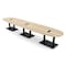 Skutchi Designs Boval Conference Table With Power, 48 in W, 216 in L, Brown HAR-BOVL-48X216-DOU.BK-K525-EBLK - alternate 1