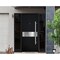 Vdomdoors Steel Door Deux 6072 Black Enamel 2 Sidelight Exterior Windows Sidelites/ Entry Door Painted W14+36 DEUX6072EXD-BLK-W14+36+14 X H80-LH-I - alternate 2