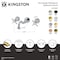 Kingston Brass Double-Handle Wall Mount Bathroom Faucet, Brushed Nickel KS3128BEX - alternate 2