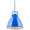 Sunlite 10in. E26 Base 60W Max Bulb x Included 4' Adjustable Cord Blue Chrome Grille Pendant Light 88752-SU - alternate 2