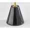 Homeroots 28" Black and Gold Marble and Metal Table Lamp With Beige Drum Shade 524624 - alternate 3