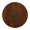 Homeroots 18" Walnut Solid Wood Round Pedestal End Table 556508 - alternate 4