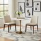 Homeroots 36" Modern White Marble and Burnished Gold Pedestal Bistro Table 394606 - alternate 2