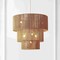 Jonathan Y Orson 24 in. 7-Light Coastal Bohemian Metal and Woven Paper Rope 3-Tier LED Chandelier, Natural/White JYL9564A - alternate 2