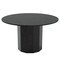 Homeroots 52" Black Solid Wood Pedestal Base Round Top Dining Table 721050 - alternate 1