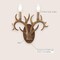 Jonathan Y Cody 13.25" 2-Light Southwestern Bohemian Resin/Iron Faux Antler LED Vanity Light, Brown Wood Finish JYL6308A - alternate 3