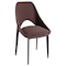 Leisuremod Amalfi Collection Fabric Modern Dining Chair in Plum Purple AC48PR - alternate 1