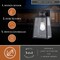 Vaxcel Sutton, 12.25 in H, Black Outdoor Wall Light, Motion Sensor, Dusk to Dawn, Seeded Glass T0812 - alternate 3