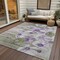 Homeroots 5' X 8' Purple And Lavender Floral Washable Indoor Outdoor Area Rug 582765 - alternate 2