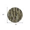 Homeroots 8' Brown Black And Green Round Striped Washable Indoor Outdoor Area Rug 603211 - alternate 2