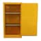 Jamco Hazardous Material Storage Cabinet, 18 gal, 2 Shelves, Steel, 23 in W x 44 in H x 18 in D, Yellow BA18YP - alternate 2