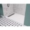 Anzzi 60in x 30in Double Threshold Shower Base - White - Base Series SB-AZ302L - alternate 3