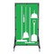 5S Supplies Housekeeping Shadow Board Broom Station V8, Green / White, Broom, No Text HSB-V8-GREEN/WHITE-BO-NO TEXT - alternate 1