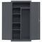 Sandusky Lee Combo Wardrobe Storage Cabinet, 72 in H, 36 in W, 24 in D, Swing, Keyed, Dark Gray, 4 Shelves CAC1362472-02 - alternate 1